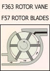 F57 ROTOR BLADES, F363 ROTOR VANES